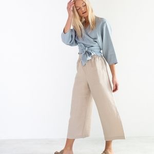 NWOT Linen Wide Leg Pants